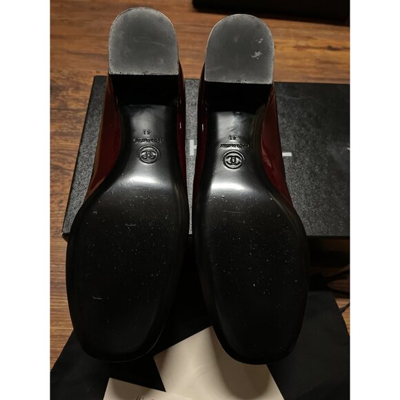 Chanel Patent Leather Ballet Shoes Flat Rare Vintage 41 EUR 11 US New In Box - Picture 9 of 16
